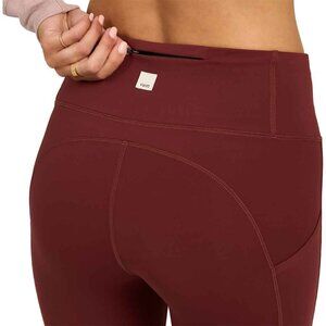 RARE Vuori Stride Leggings Brick Iron With Pockets 7/8 length Womans Size XSmall